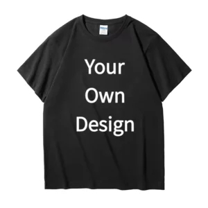 Solid Color 210g Blank Plain T-Shirt, Customizable with Logo Printing