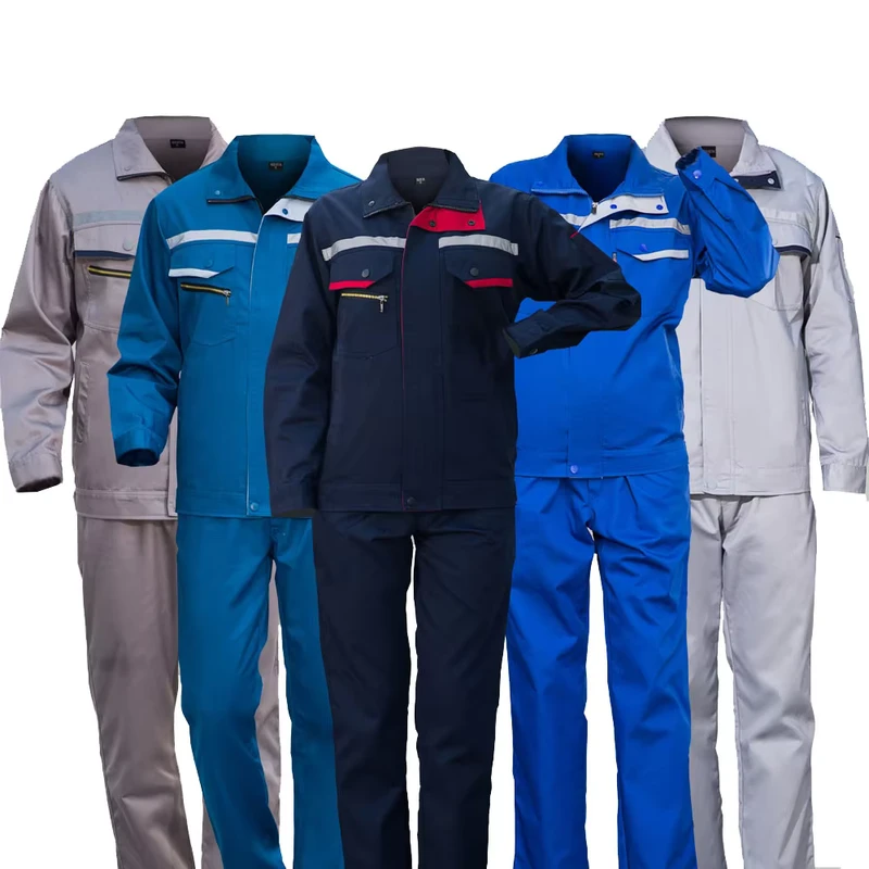 Solid-Color Hi-Vis Reflective Working Uniform Suit for Industrial Use