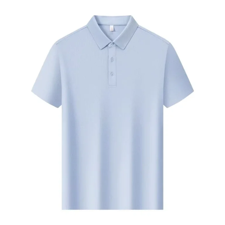 Solona-for-Shirt-Custom-Workwear-Short-Sleeve-Turn-Down-Collar-Ice-Silk-Breathable-Printed-Logo-Summer-T-Shirt-Solid-Unisex