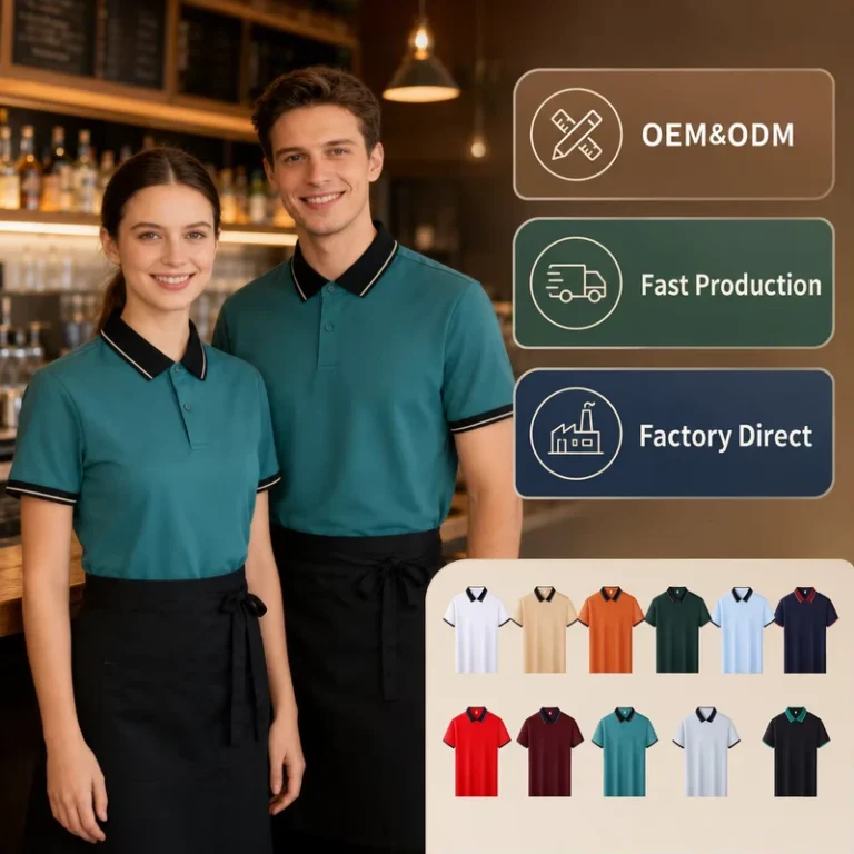Spandex-Anti-Wrinkle-Polo-Shirts-for-Men-Custom-Logo-Restaurant-Server-Uniforms-Daily-Casual-Factory-Direct