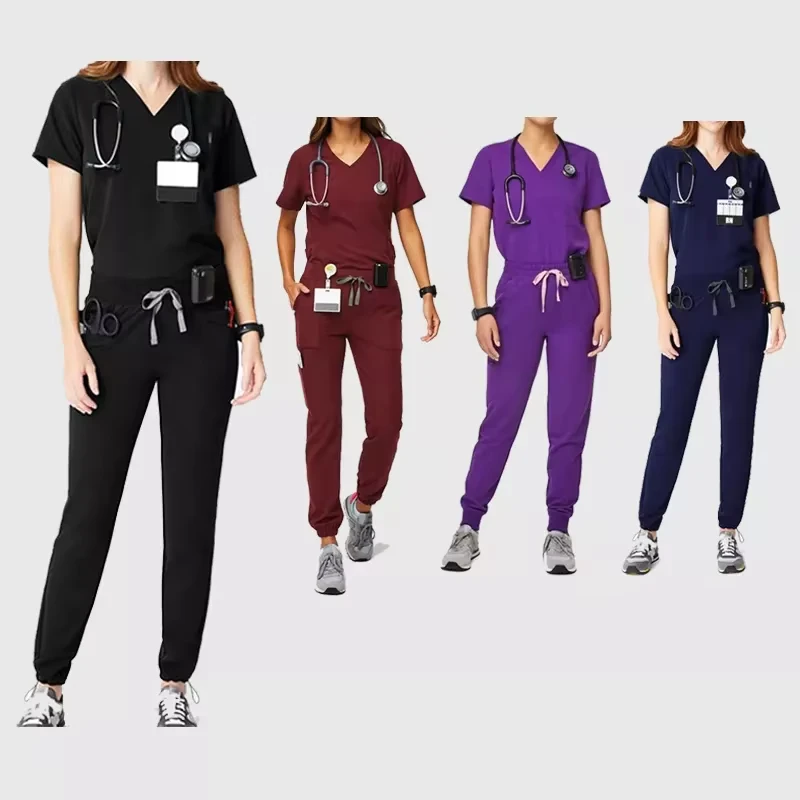 Spandex Stretch Medical Scrub Uniform Sets