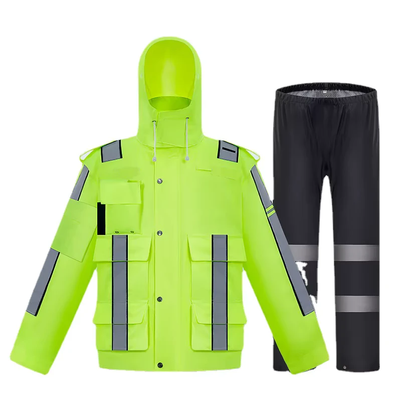 Split Raincoat Male Takeaway Rider Electric Motorcycle Full Body Anti storm Rain Suit Traffic Raincoat Rain Pants Suit