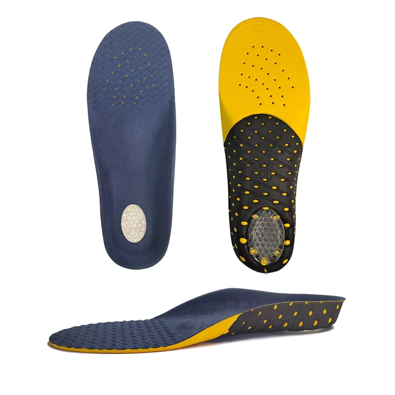 Sports Arch Support Shock Absorption Breathable Massage Orthopedic EVA Whole Insole Flat Foot Correction Neutral Men Women