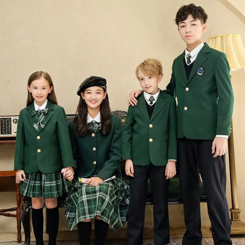 Spring Autumn Kids Primary Junior Middle and Senior High School Uniform Samples