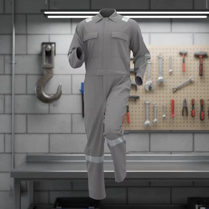 Spring Autumn Safety Protective Work Coveralls 100% Cotton Fabric Custom Logo Size Workwear Overalls for Electrician