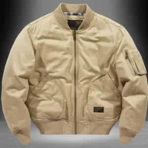 Spring Autumn and Winter Men’s Retro Trendy Loose pilot Jacket Baseball Large Size Jacket
