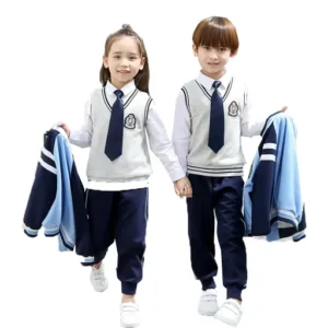 Spring Fall Kids Academic Style Three Piece Uniforms Kindergarten Primary Secondary School Uniform
