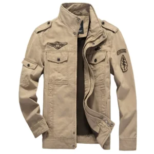 Spring and Autumn Men’s Casual Jacket Windbreaker Tracksuit Coat