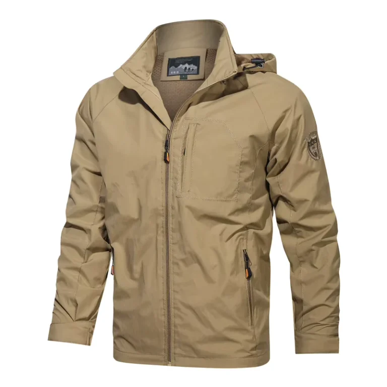 Spring-and-Autumn-New-Mens-Sports-Cargo-Thin-Windproof-Pure-Color-All-matching-Casual-Hooded-Coat