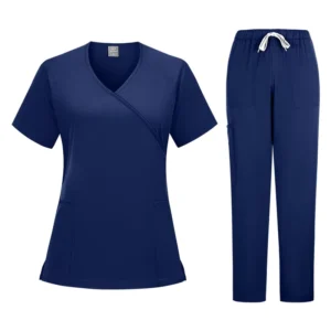 Stand-Up Collar Casual Four-Season Medical Scrub Uniform