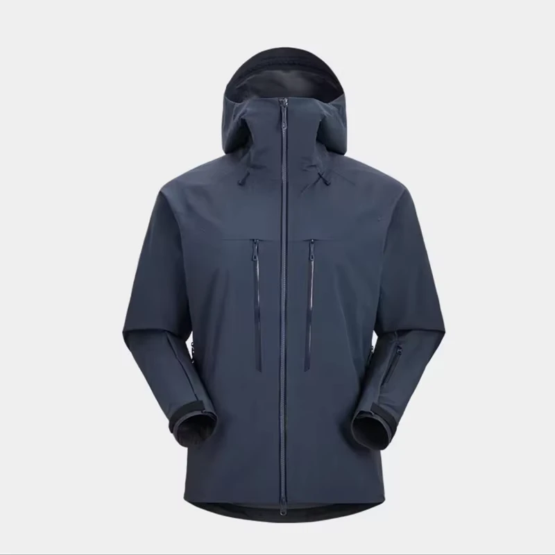 Standard Thickness Men's Classic Polyester Fiber Jacket with Inner Pockets for Spring and Autumn