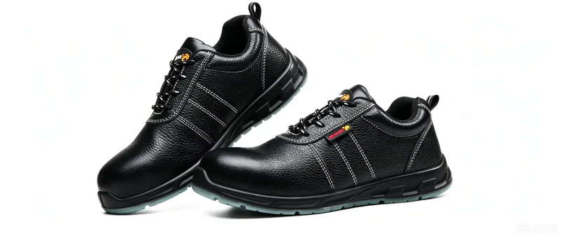 Steel Cap Anti smash Anti slip Oil resistant Wear resistant Breathable Factory Construction Work Safety Shoes