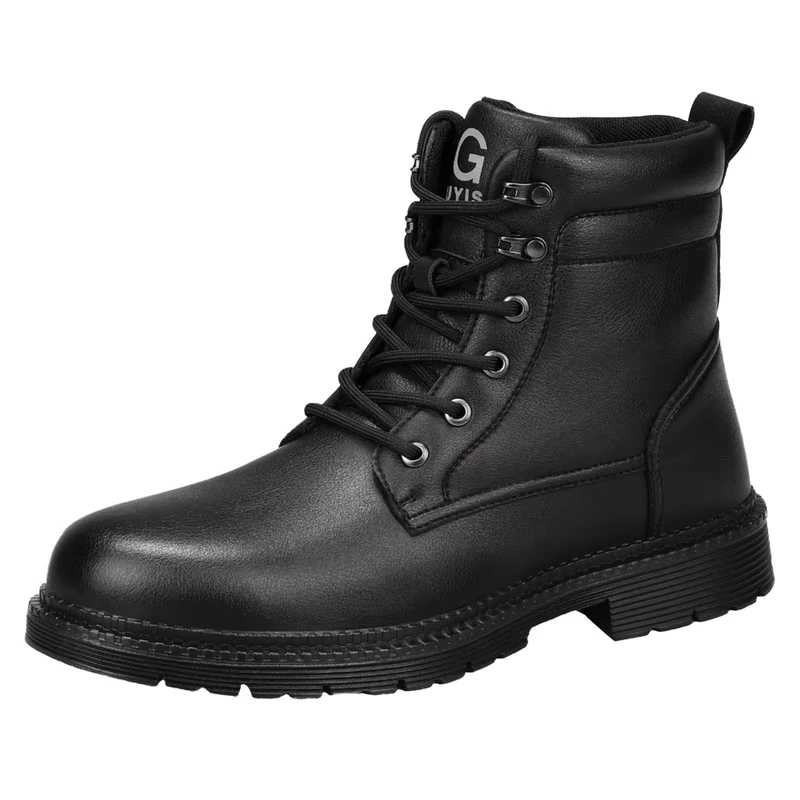 Steel Toe Puncture-Proof Summer Work Boots with Rubber Outsole for Factory Use