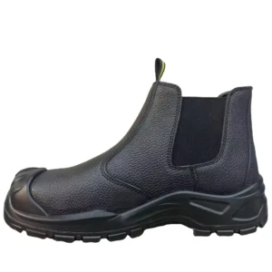 Steel Toe Winter Construction Safety Shoes Puncture-, Water- and Oil-Resistant Leather Upper PU Outsole