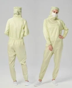 Sterilizable Antistatic Level B Splash-Protective Hooded Autoclave Polyester Coverall Cleanroom Factory