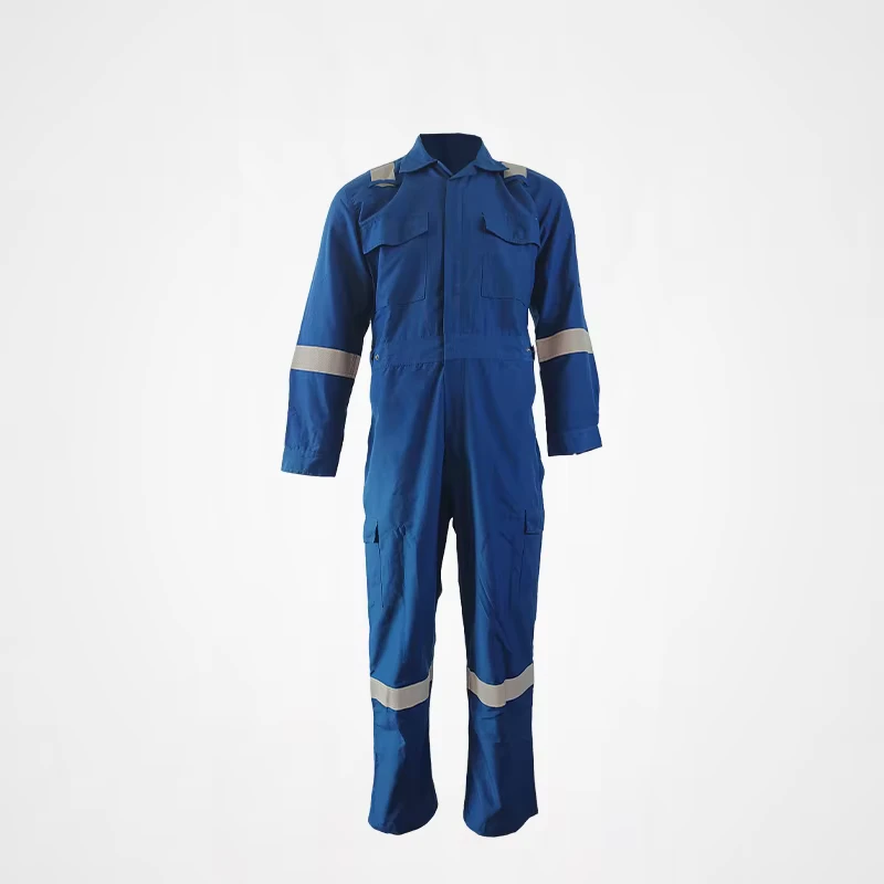 Stock Aramid Coverall Inherent Flame Retardant FR Coverall Royal Blue Color Coverall