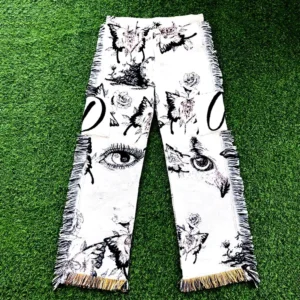 Streetwear Custom Tapestry Pants Wide Leg Pants Flared Trousers Plus Size Tapestri Pants for Man