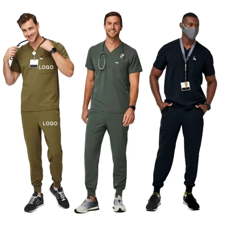 Stretch-Mens-Medical-Nurse-Uniform-Scrub-Suits-for-Men
