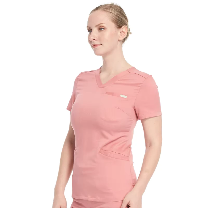 Stretch Slim-Fit Summer Jogger Two-Piece Medical Scrub Set