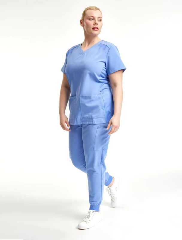 Stretchy Custom Logo Nurse Scrubs Spandex Medical Uniforms High Quality Hospital Uniform for Female