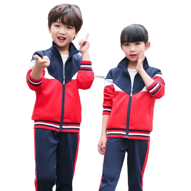 Student Uniform Children's Customized logo High School Uniforms Sets Manufacturers School Uniform