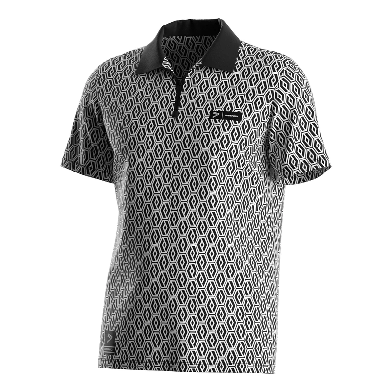 Sublimation Half-Sleeve Cotton Polyester Polo Shirt Zipper Muscle Fit