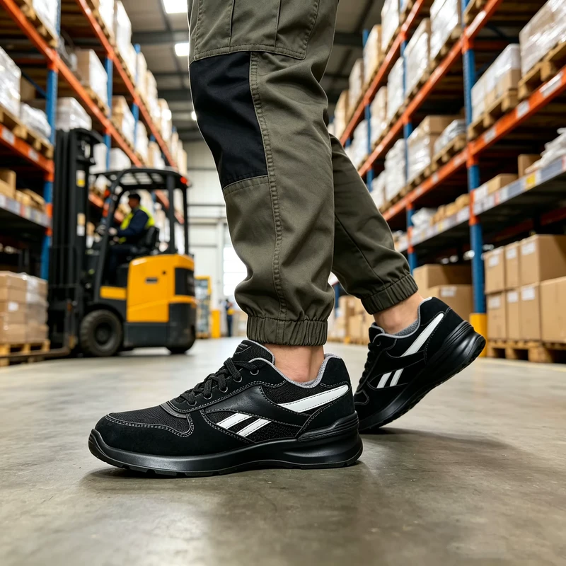 Suede Mesh Safety Shoes Electrical Insulation ESD Steel Toe Anti-Slip Construction Work Boots