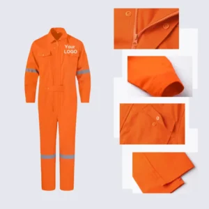 Suit Safety Coverall With Reflector Fire Retardant Uniforms Fireproof Mechanics FR Work Suit Winter Coverall