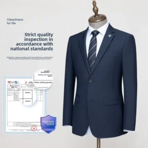 Suit Set Groomsmen Business Professional Formal Wear Unisex Work Uniforms Single Breasted Notched Collar Beaded Breathable