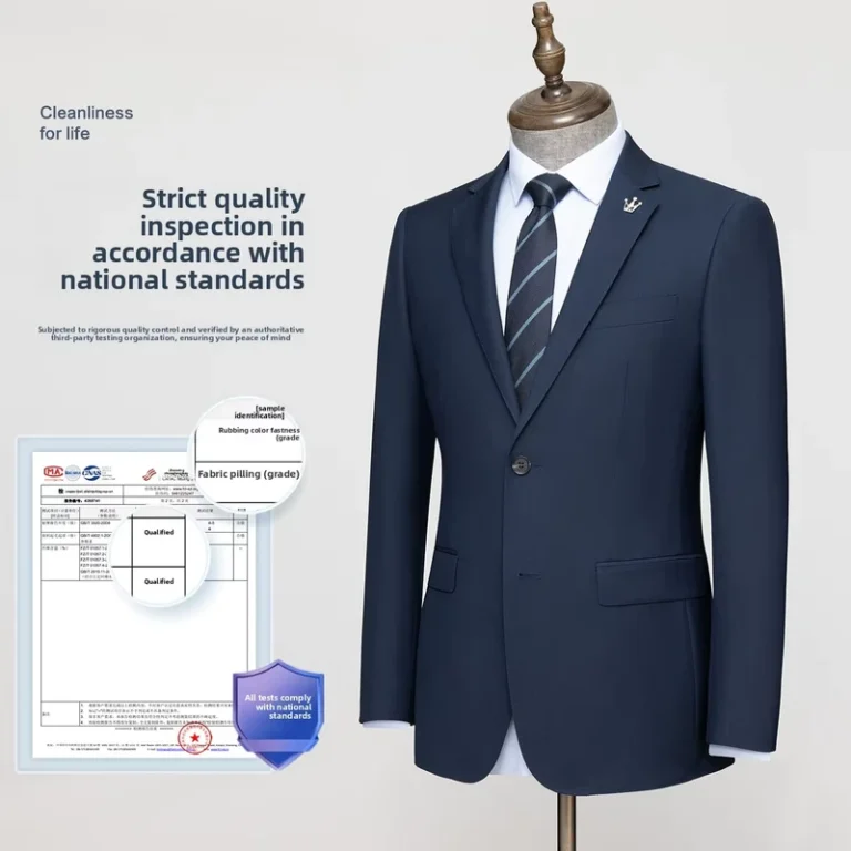Suit-Set-Groomsmen-Business-Professional-Formal-Wear-Unisex-Work-Uniforms-Single-Breasted-Notched-Collar-Beaded-Breathable