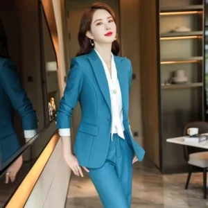 Suit Suit Women’s Fashion Spring and Autumn Professional Wear Overalls Temperament Slim Suit