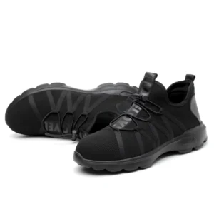 Summer Breathable Knit Mesh Steel Toe Oil Proof Puncture Resistant Sole Safety Shoes for Electrical Foot Protection
