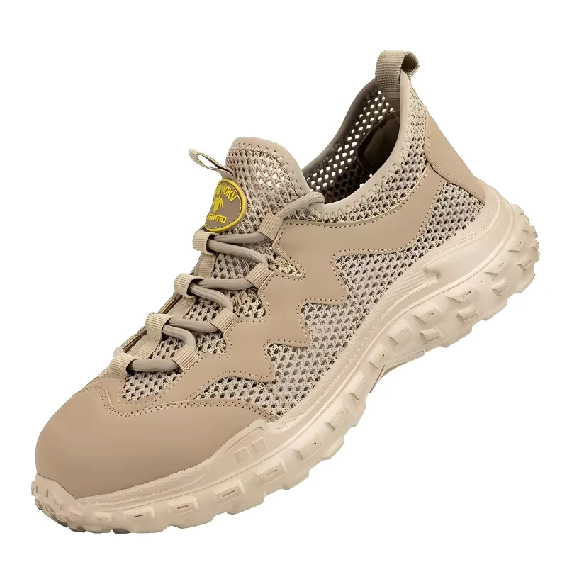 Summer Breathable Lightweight Safety Shoes Steel Toe Puncture Resistant Electrical Factory Construction Wear resistant