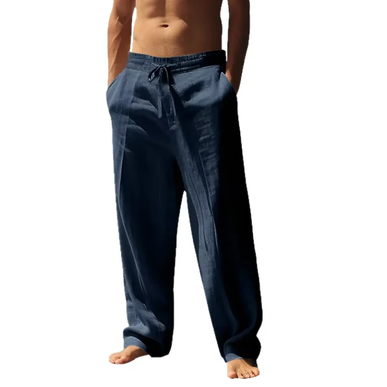 Summer-Breathable-Mens-Trousers-Loose-Casual-Sports-Straight-Pants