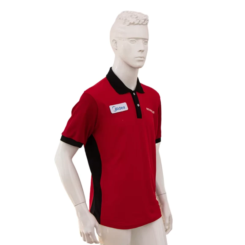 Summer Breathable Polo Shirt Logistics Work Uniform Short Sleeve Scratch Resistant Workwear