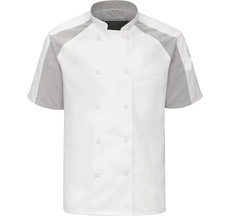Summer-Breathable-Short-Sleeved-Kitchen-Overall-Restaurant-Bakery-Chef-Uniform