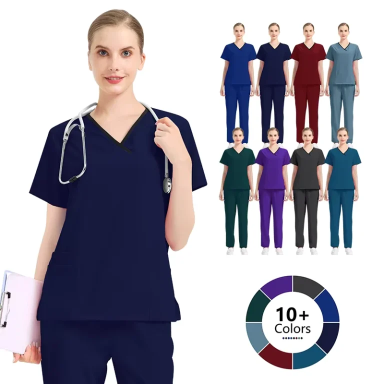 Summer-Custom-logo-Work-Wear-Hospital-Scrubs-Sets-Surgical-Operating-Room-Doctors-Dental-Women-Nurses-Scrubs-Uniform-Suit