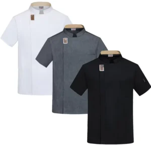Summer Executive Chef Jacket Uniform Short-Sleeve Restaurant Chef Coat