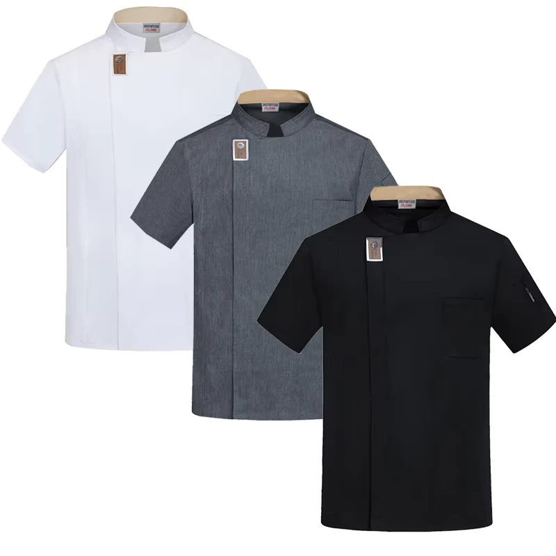Summer Executive Chef Jacket Uniform Short-Sleeve Restaurant Chef Coat