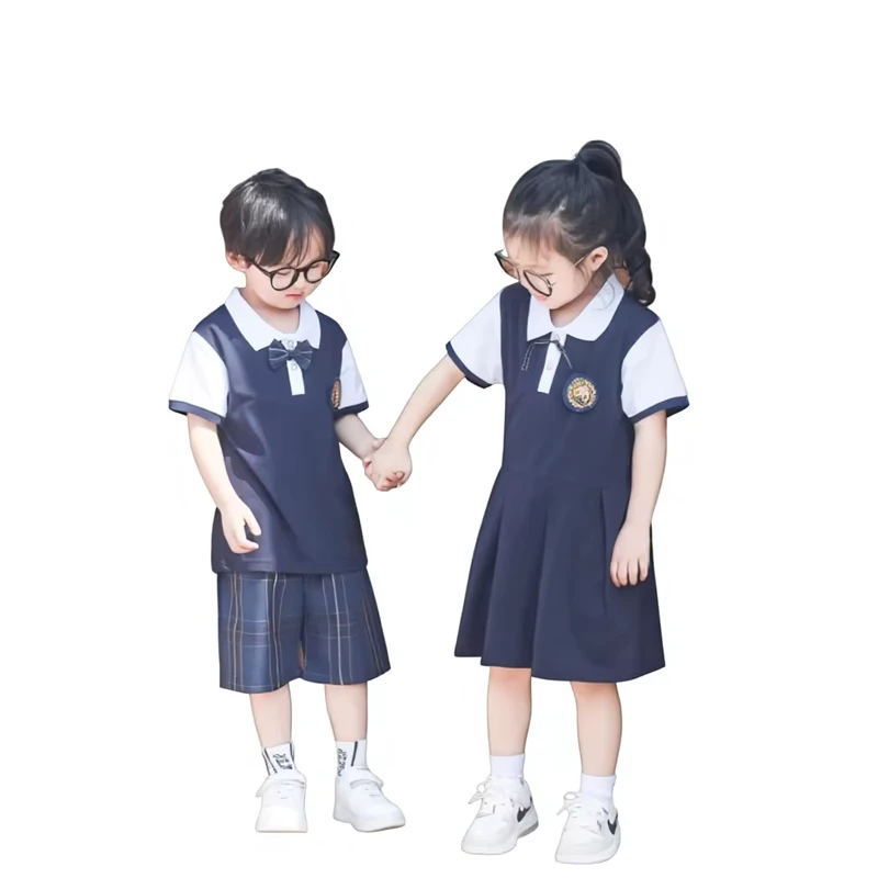Summer First Grade Class Uniforms Kindergarten Teacher Group Photo Outfits Short Sleeved Modal School Uniforms