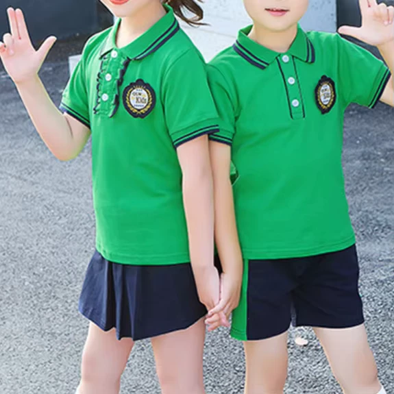 Summer-Girls-Boys-Sports-Clothes-Set-for-School-Students-Buy-High-Quality-School-Uniform-With-Customize-Logo