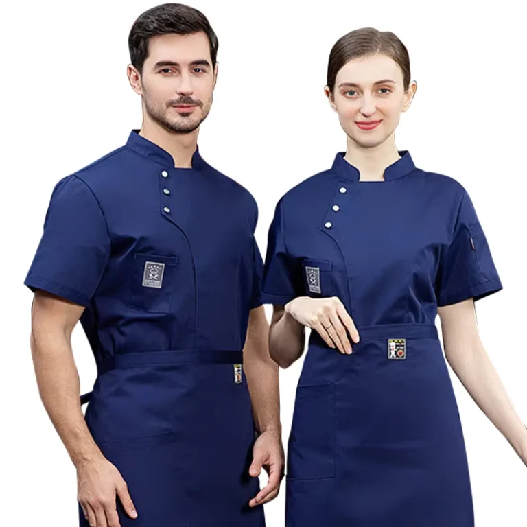 Summer-Hotel-Catering-Baking-Overalls-Mens-Short-Sleeves-Chef-Uniform-Kitchen
