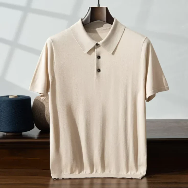 Summer-Lightweight-Short-Sleeve-Worsted-Shirt-15-Cashmere-85-Mulberry-Silk-Solid-Breathable-Men-T-Shirt