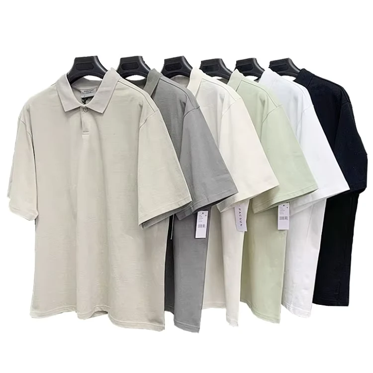 Summer-New-Streetwear-100-Cotton-Unisex-Plain-Oversized-Polo-T-Shirt-Half-Sleeve-Turn-Down-Collar-Plus-Size-Mens-Polo-Shirt