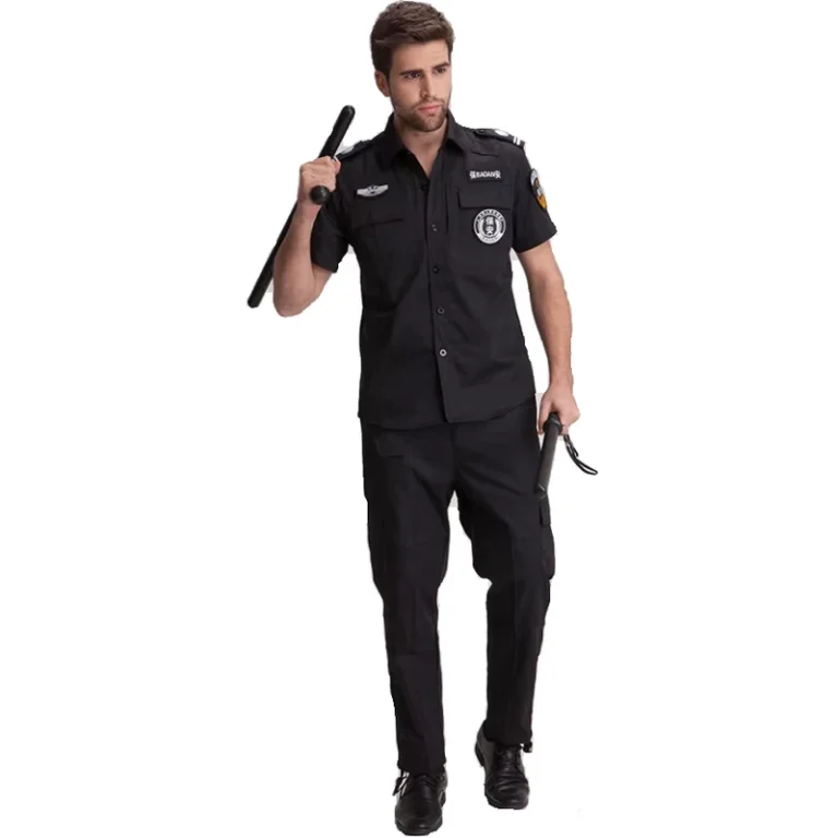 Summer-Short-Sleeve-Black-Security-Uniform-Set