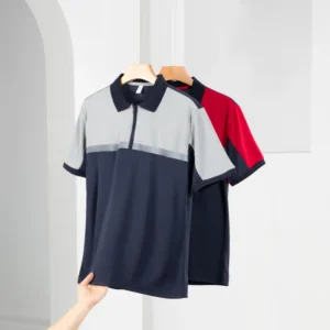 Summer Short-Sleeve Quick-Dry Reflective Custom Unisex Work Polo Shirt Workwear
