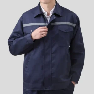 Supermarket Vest Custom Logo Breathable Polyester Flame-Retardant Workwear Clothing Supplier for Enterprise Group Service