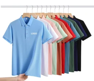 Supplier DTG Breathable Cotton White Plain Custom Short-Sleeve Polo T-Shirt