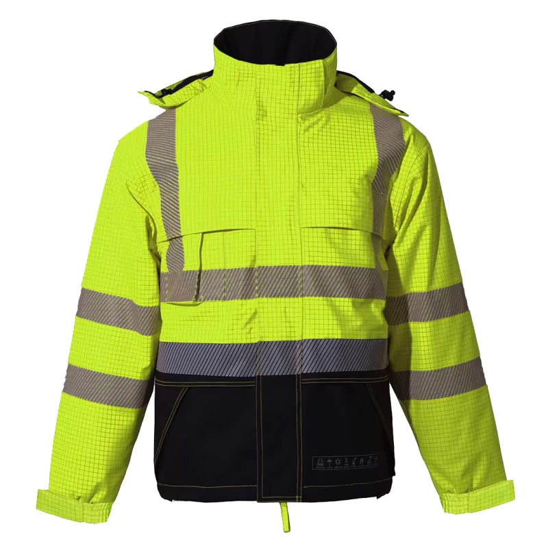 Supply Flame Retardant High Visibility Fireproof Work Jacket Safety Security FR Jacket for Construction Outdoor Worker