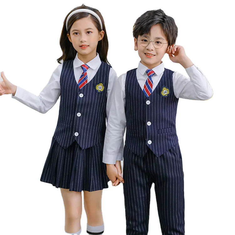 Support Customize Kids Boys Girls School Uniform Quality Children School Uniform
